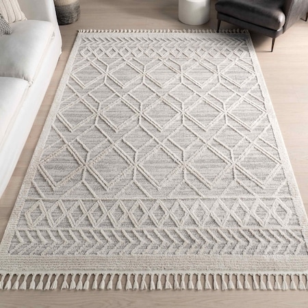 Nuloom Ansley Moroccan Lattice Tassel Area Rug 3ft x 5ft KKLR12B-305